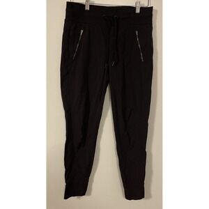 Athleta Women 4 Trekkie North Jogger Pants Black Stretch Hiking Quick Dry Sports